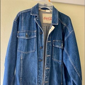 Coca-Cola denim jacket; women's size medium